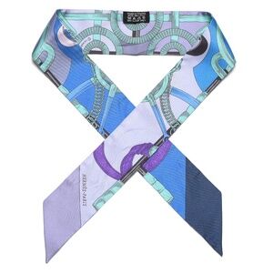 HERMES  Silk Eperon d'Or Twilly